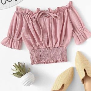 Puff sleeve crop top